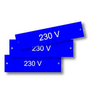 230V Merkeskilt