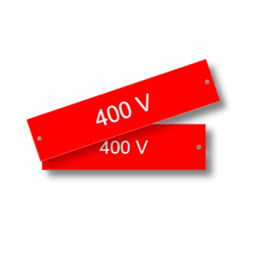 400V Merkeskilt